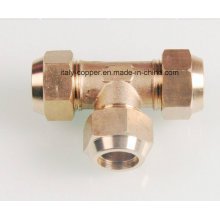 Customized Forged Brass Compression Equal Tee (AV90084)